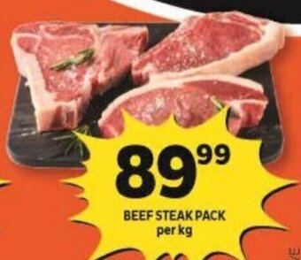 Shoprite BEEF STEAK PACK per kg offer