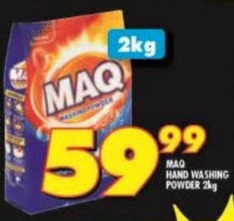 Shoprite MAQ HAND WASHING POWDER 2kg offer