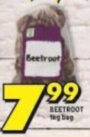 Shoprite BEETROOT 1kg bag offer