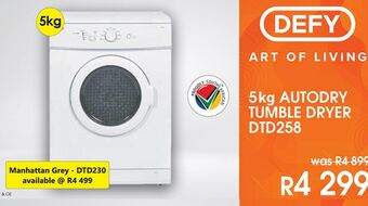 Tafelberg Furnishers Washing machine defy 5kg offer