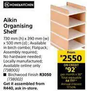 Builders Warehouse Home & Kitchen Aikin Organising Shelf-730mm(h) x 390mm(w) x 500mm(d) offer