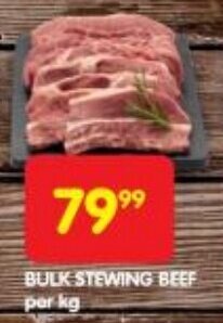 Shoprite BULK STEWING BEEF per kg offer