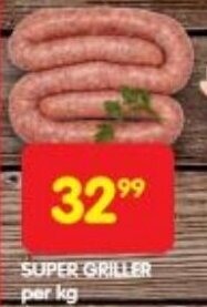 Shoprite SUPER GRILLER per kg offer
