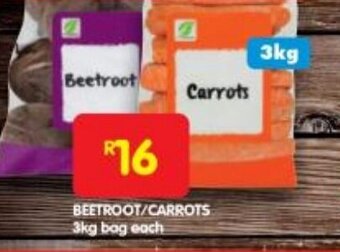 Shoprite BEETROOT/CARROTS 3kg bag each offer