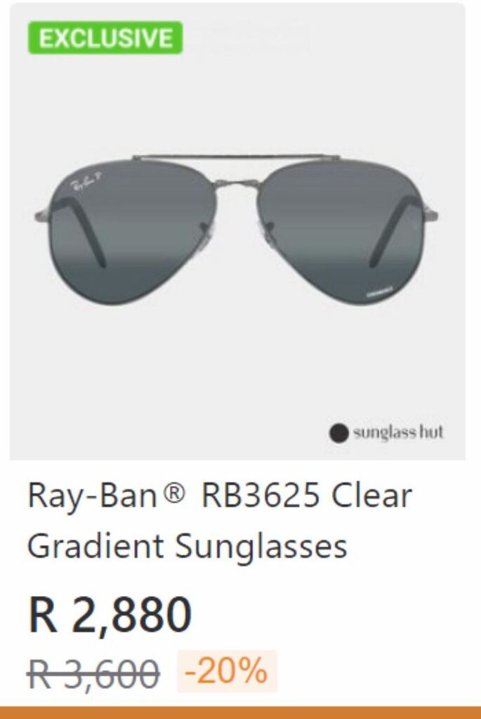 Ray ban rb3625 clear gradient sunglasses offer at Sunglass Hut
