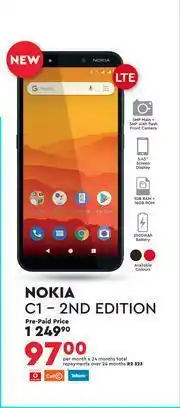 Nokia C1-2ND Edition LTE