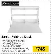 Builders Warehouse Home & Kitchen Junior Fold Up Desk 1m(w) x 520mm(h) x 150mm(d) offer