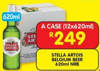 Shoprite STELLA ARTOIS BELGIUM BEER 620ml NRB offer