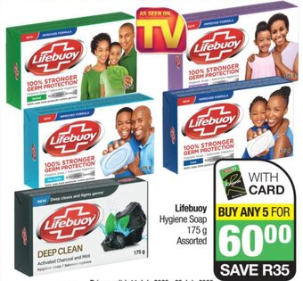 Spar Lifebuoy Hygiene Soap 175g Assorted offer