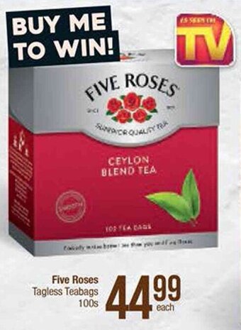 Spar Five Roses Tagless Teabags 100s offer