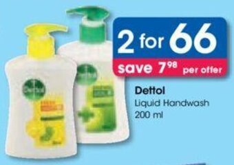 Clicks Dettol Liquid Handwash 200 ml offer
