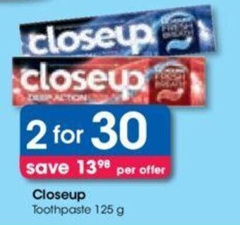 Closeup Toothpaste 125g