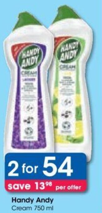 Clicks Handy Andy Cream 750 ml offer