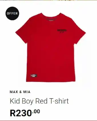 Truworths Kid boy red t-shirt offer
