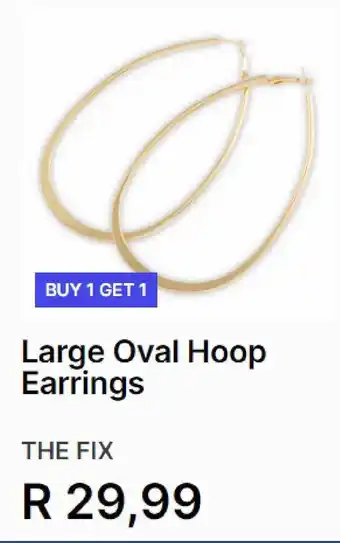 Large ovañ hoop earrings