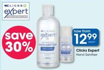 Clicks Clicks Expert Hand Sanitiser offer