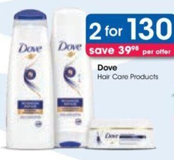 Clicks Dove Hair Care Products offer