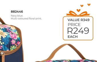 Navy blue multi-coloured floral print