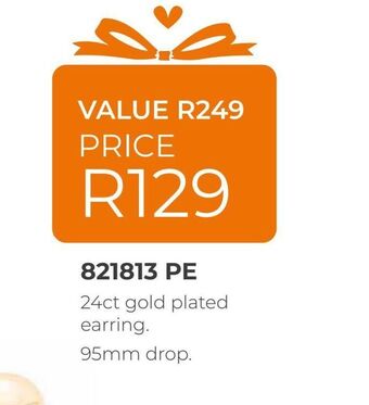 Honey Fashion Accessories 24ct gold plated earrings offer