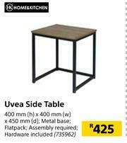 Builders Warehouse Home & Kitchen Uvea Side Table 400mm(h) x 400mm(w) x 450mm(d) offer