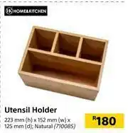 Builders Warehouse Home & Kitchen Utensil Holder (Natural) 223mm(h) x 152mm(w) x 125mm(d) offer