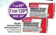 Dis-Chem Biogen immuno boost 1000mg vitamin c assorted-for 1 x 2 x 10 effervecent tablets offer