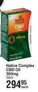 Dis-Chem Nativa complex cbd oil 300mg-30ml each offer