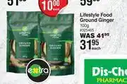 Dis-Chem Lifestyle food ground ginger-100g each offer