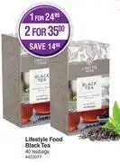 Dis-Chem Lifestyle food black tea 40 teabags-for 1 offer