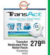 Dis-Chem Transact medicated pain relief patch 10 patches offer