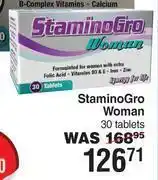 Dis-Chem Staminogro woman-30 tablets offer