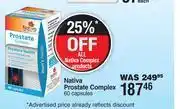 Nativa prostate complex-60 capsules