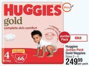 Dis-Chem Huggies jumbo pack gold nappies sizes 2-5-per pack offer