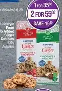Dis-Chem Lifestyle food no added sugar cookies assorted-for 2 x 135g offer