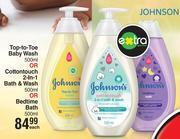 Dis-Chem Johnson's top to toe baby wash-500ml each offer