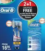 Dis-Chem Oral-b manual toothbrushes and flossers-each offer