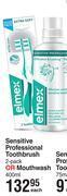 Dis-Chem Elmex sensitive professional toothbrush 2-pack or mouthwash 400ml-each offer