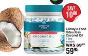 Lifestyle food odourless coconut oil-1l