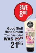 Dis-Chem Good stuff hand cream assorted-75ml offer