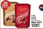 Dis-Chem Lindt lindor cornet assorted-200g each offer