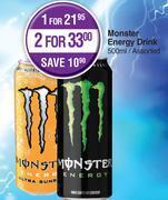 Dis-Chem Monster energy drink assorted-for 1 x 500ml offer