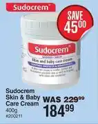 Dis-Chem Sudocrem skin & baby care cream-400g offer