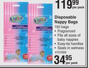 Dis-Chem Baby things disposable nappy bags 150 bags-per pack offer