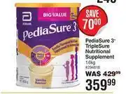 Dis-Chem Pedia sure 3+ triple sure nutritional supplement-1.6kg offer