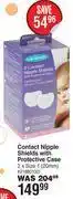 Lansinoh contact nipple shields with protective case 2 x size 1 (20mm)