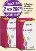 Dis-Chem Lifestyle health calcium+ -for 2 x 90 tablets offer