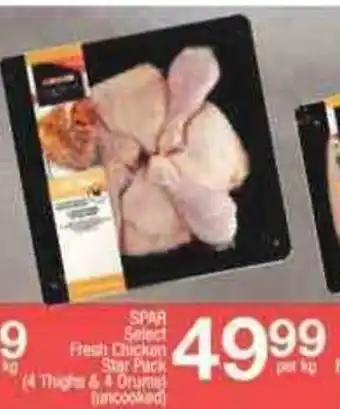 Spar Spar Select Fresh Chicken Star Puck (4 Thighs & 4 Drums) per kg offer