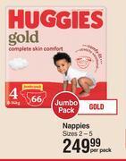 Dis-Chem Huggies gold jumbo pack nappies sizes 2-5-per pack offer