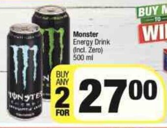 Spar Monster Energy Drink 500ml offer