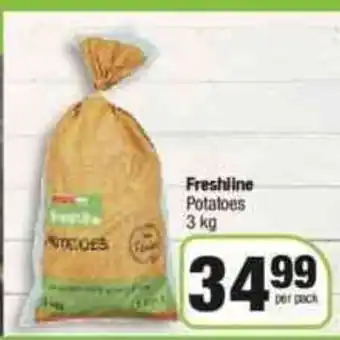 Spar Freshline Potatoes 3kg offer